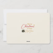 Kangoeroe onder gumtree met kerstballen feestdagenkaart (Achterkant)