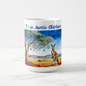 Kangoeroe onder gumtree met kerstballen koffiemok (Center)