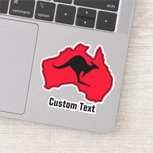 Kangoeroe op Australië Sticker