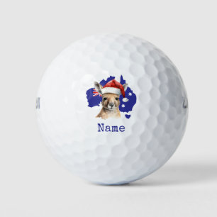 Kangoeroe op Australische Vlag Golfballen