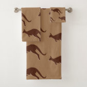 Kangoeroe patroon bad handdoek (Insitu)