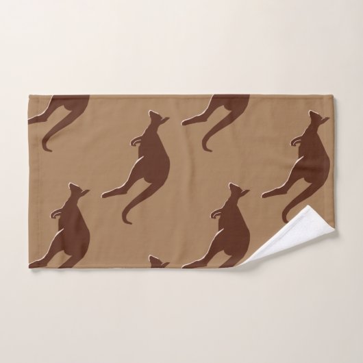 Kangoeroe patroon bad handdoek (Handdoek)