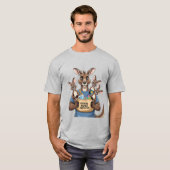 Kangoeroe Pocket Protector - Grappig Dier Dad T-Sh T-shirt (Voorkant volledig)