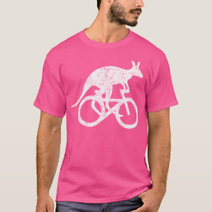 Kangoeroe Rijden Fiets Grappige Sport Motivatie Tr T-shirt