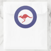 Kangoeroe Roundel Ronde Sticker (Tas)