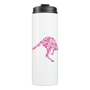 Kangoeroe-Roze-Harten Thermosbeker