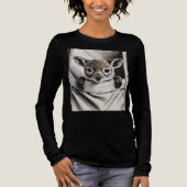 Kangoeroe, Schattige Baby Joey Design Tri-Blend Shirt (Voorkant)