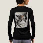 Kangoeroe, Schattige Baby Joey Design Tri-Blend Shirt (Achterkant)