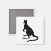 Kangoeroe Silhouet Magneet (Voorkant / Achterkant)