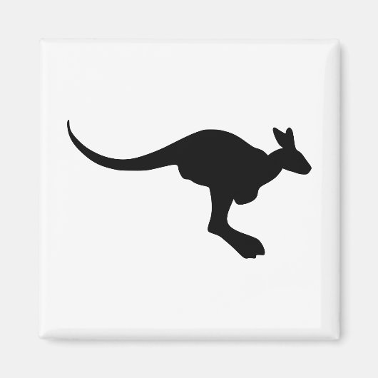 Kangoeroe Silhouet Magneet (Voorkant)
