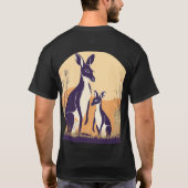 Kangoeroe Silhouet T-Shirt Ontwerp (Achterkant)