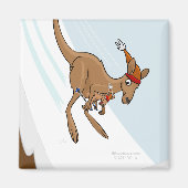 Kangoeroe Ski Jump Magnet (Voorkant)