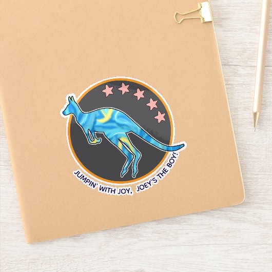 kangoeroe sticker (Notitieboek)