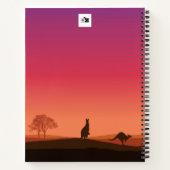 Kangoeroe Thema Gepersonaliseerde Notitieboek (Achterkant)