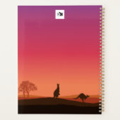 Kangoeroe Thema Gepersonaliseerde Planner Notitieb (Achterkant)