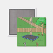 Kangoeroe Trampoline Bounce Magnet (Voorkant / Achterkant)