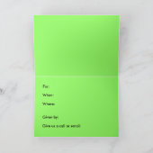 Kangoeroe verjaardagsfeestje humoristische uitnodi (Binnen)