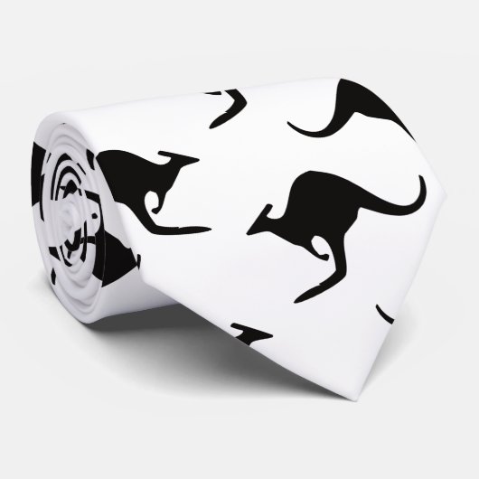 Kangoeroe wallpaper - transparante achtergrond stropdas (Opgerold)