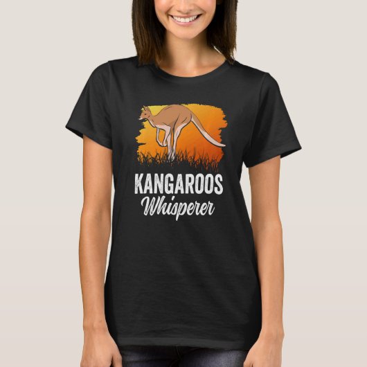 Kangoeroe Whisperer Kangoeroes Dier Australië 1 T-shirt (Voorkant)