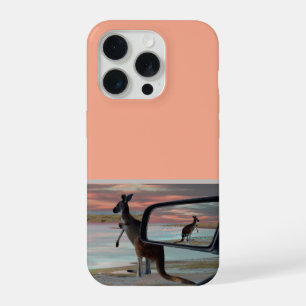 Kangoeroe Zee Briesjes Illusie Kunst, iPhone 15 Pro Case
