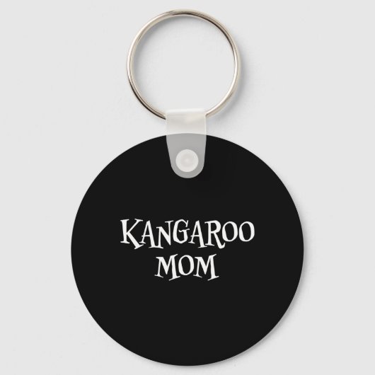 Kangoeroemoeder grappig schattig Halloween kangoer Sleutelhanger (Voorkant)