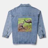 Kangoeroes en EMU, dames denim jas Jacket (Achterkant)