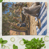 Kangoeroes en Koala's Strand BBQ Theedoek (Gevouwen)