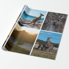 Kangoeroes van Australië Cadeaupapier