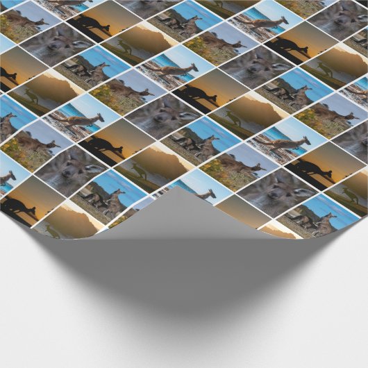 Kangoeroes van Australië Cadeaupapier (Hoek)