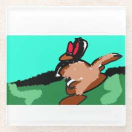 Kangoeroesprong Glazen Onderzetter