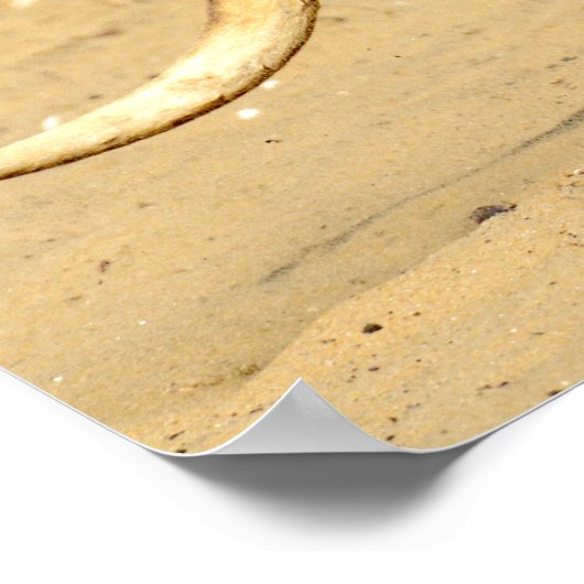 Kangourou die met de dik loopt briefkaart poster (Hoek)