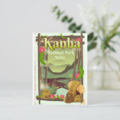Kanha Nationaal Park India Briefkaart (Staand voorkant)