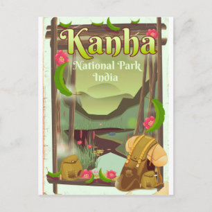 Kanha Nationaal Park India Briefkaart