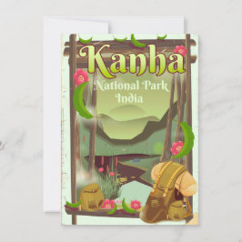 Kanha Nationaal Park India Kaart