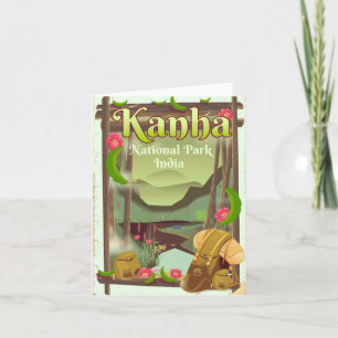 Kanha National Park India Feestdagen Kaart