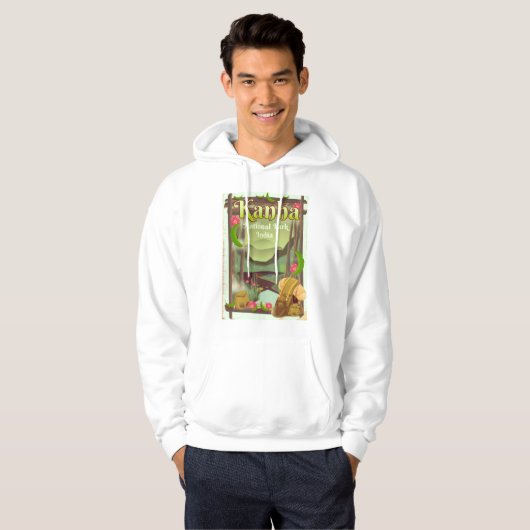 Kanha National Park India Hoodie (Voorkant volledig)