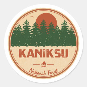 Kaniksu National Forest Ronde Sticker