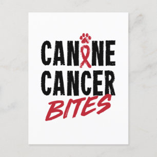Kaninenkanker Bites Dog Carcinoma Bewustheid Briefkaart