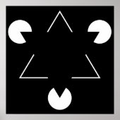 Kanizsa triangle poster (Voorkant)