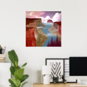 Kanjel Oceaan Landschap Poster (Thuiskantoor)