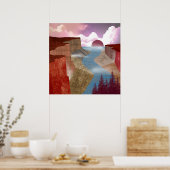 Kanjel Oceaan Landschap Poster (Keuken)