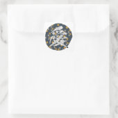 Kanji "AI" -love- Vierkante Sticker (Tas)