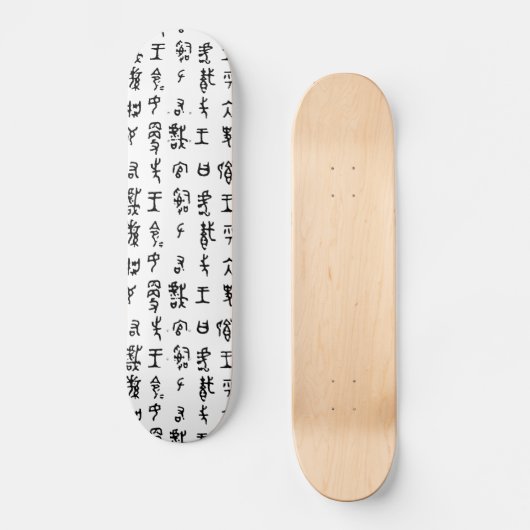 Kanji Ancient Chinese Characters skateboard (Voorkant)