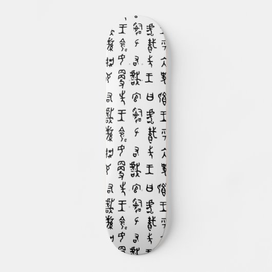 Kanji Ancient Chinese Characters skateboard (Voorkant)