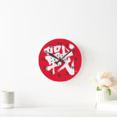 [Kanji] Battle als klassieke letter en cijfers roo Ronde Klok (Huis)