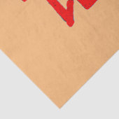 Kanji Behandel rood bruin tissuepapier (Detail)