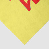Kanji Behandel rood geel tissuepapier (Detail)