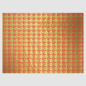 Kanji Behandel rood goud ader tissuepapier (Voorkant)