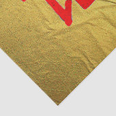 Kanji Behandel rood goud ader tissuepapier (Detail)