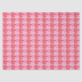 Kanji Behandel rood roze tissuepapier (Voorkant)